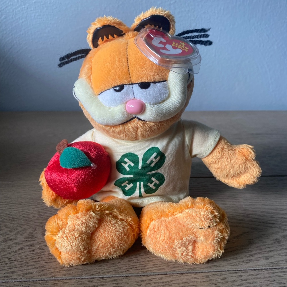 Ty Beanie Baby Garfield 4-H